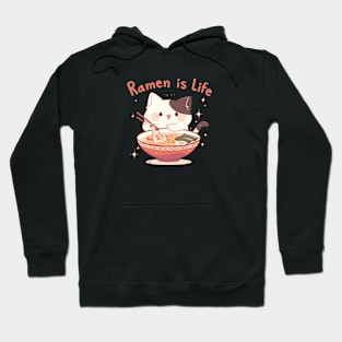 Cat Ramen is life Hoodie